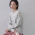 ノルディック調ニット【洗濯機OK】