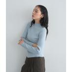 ショッピングラメ ラメ混ハイネックリブニット