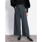 ショッピングサークル サークルバックルモダン千鳥ワイドパンツ