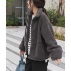 ZIPボアブルゾン