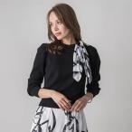 ショッピングスカーフ トゥシューズスカーフ付きニット