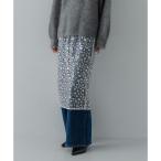 ショッピングスパンコール スパンコールチュールレイヤードスカート