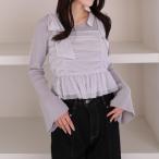 ラインストーンチュールビスチェ×リブニットＳＥＴ