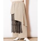 レースレイヤードパンツ