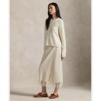 ショッピングラップ フリンジ ヘリンボーン ラップ スカート