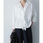 ショッピングフリル コットンフリルカラーシャツ