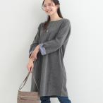 ショッピング体型カバー 【体型カバー洗濯機可S-LL】お袖ストライプAラインチュニック