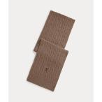 Polo ベア ケーブルニット ウールカシミヤ マフラー