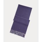 フリンジ バージン ウール マフラー