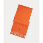 フリンジ バージン ウール マフラー