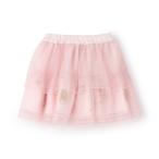 ショッピングメゾピアノ バレエ刺しゅう　段々チュールスカート