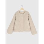 ビーズ刺繍キルティングジャケット