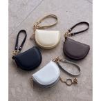 カラビナ付半月型キーケース