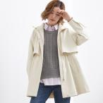 ショッピングway 【撥水／シルエット2WAY】羽織るだけでサマになる、スタンドネックテントラインコート
