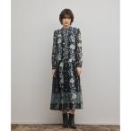 フラワープリントティアードワンピース