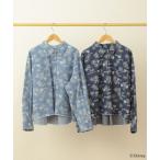 ミッキー＆フレンズ／花柄デニムシャツ