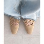 Wリボンパンプス