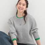 【洗濯機可S-LL】配色が上品 スウェットライクニット