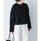 ツバメ刺繍ブラウス