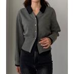 Louere　くびれレイヤードカーディガン