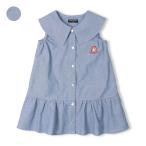 ショッピングダンガリー ダディコ刺繍ダンガリーワンピース