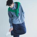 ショッピングダンガリー コットンダンガリー パッチワーク ボタンダウンシャツ