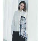 スカーフデザインアシメシャツ