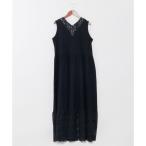 ショッピング花 【カヤ】透き花インナーノースリーブワンピース