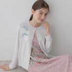 【SS〜Lサイズ展開／フラワー刺繍】クラフトニットカーディガン