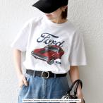 GOOD ROCK SPEED:〈洗濯機可能〉Ford CAR ロゴ プリント TEE