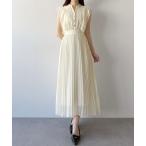 mipiarl 　ラッフルピンタックプリーツワンピース
