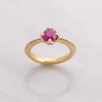 <7 месяц зодиакальный камень >K10 рубин детское кольцо 