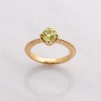 <8 месяц зодиакальный камень >K10 оливин детское кольцо 