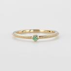 <5 месяц зодиакальный камень >K10 изумруд булавка кольцо для ключей ( mother )