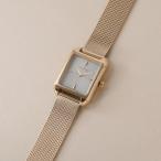 RG квадратное сетка ремень часы ( Gold )