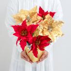  искусственный цветок аранжировка pot (po in se Cheer / красный Gold ) высота 38cm / Рождество оборудование орнамент аранжировка цветов стол посадочная машина интерьер цветок 