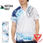 ガッチャゴルフ ロゴ刺繍 ウェーブグラデ ドライ鹿の子 ポロシャツ メンズ 新作2024年モデル GOTCHA GOLF 242gg1215