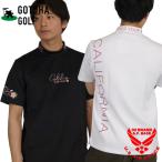 ガッチャゴルフ サクラピンク ロゴプリント モックネック 半袖Tシャツ メンズ 新作2025年モデル GOTCHA GOLF 252gg1000