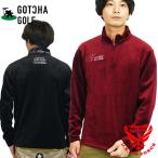 ガッチャゴルフ ロゴ刺繍 裏ファー コーデュロイ ハーフジップ 長袖ポロシャツ メンズ 新作2025年モデル GOTCHA GOLF 253gg1202