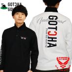 ガッチャゴルフ バーティカルロゴ刺繍 裏起毛 ストレッチ 長袖ポロシャツ メンズ 新作2025-2026年モデル GOTCHA GOLF 253gg1203