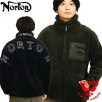 ノートン ロゴ刺繍 スタンドネック ボアジャケット メンズ 新作2025-2026年モデル NORTON 253n1305
