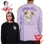 ショッピングモコモコ ベティブープ モコモコ着ぐるみベティー刺繍 オーバーサイズ 長袖Tシャツ ロンTee ユニセックス 新作2025年モデル BETTY BOOP bbn-2515