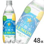 ポッカサッポロ おいしい炭酸水レモン PET 500ml×24本入×2ケース：合計48本 ／飲料