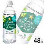 ショッピング炭酸水 500ml 送料無料 48本 ポッカサッポロ 北海道富良野ホップ炭酸水 PET 500ml×24本入×2ケース：合計48本 ／飲料