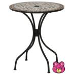 モザイクテーブル花柄US142095／代引不可／インテリア：不二貿易a10657