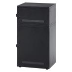 スチール 宅配ボックス Luca BKブラック ／インテリア：不二貿易