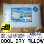 接触冷感　東レクールインＦ　ピロカバー付き　丸洗いOK！COOL　DRY　PILLOW　４３×６３ｃｍ　送料無料