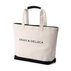 DEAN &amp; DELUCA ブラック&amp;ナチュラル キャンバストートバッグ ビック