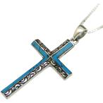 クロスネックレスメンズシルバー92...