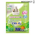 デオトイレ専用 飛び散らない緑茶成分入り消臭サンド 4L 猫用品 猫砂・トイレ用品 猫砂 システムトイレ用の猫砂 紙の猫砂 4520699680759